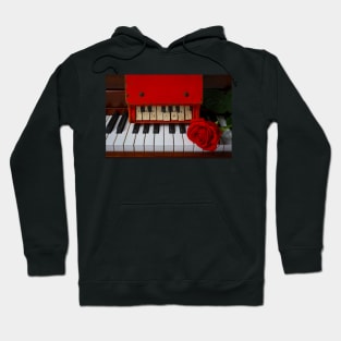 Toy Red piano And Red Rose Hoodie